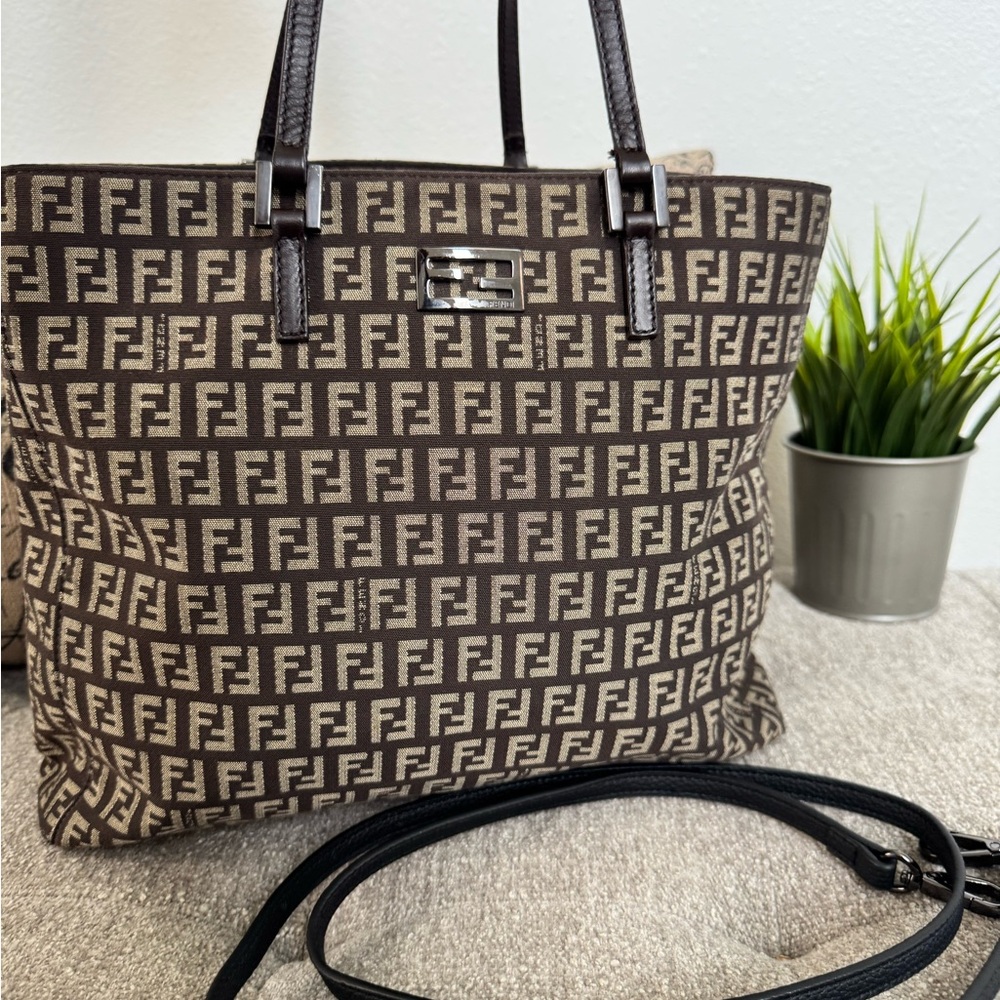 Fendi Black and Brown Women's Tote Bag